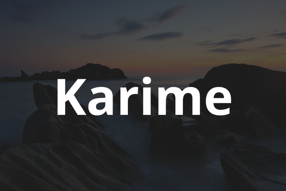 Significado do nome Karime