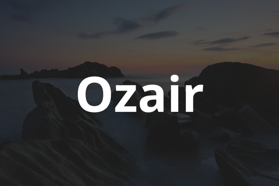 Significado do nome Ozair