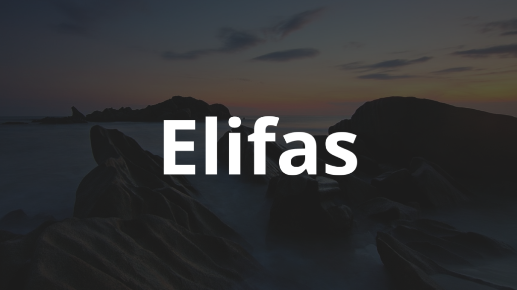 Significado do nome Elifas