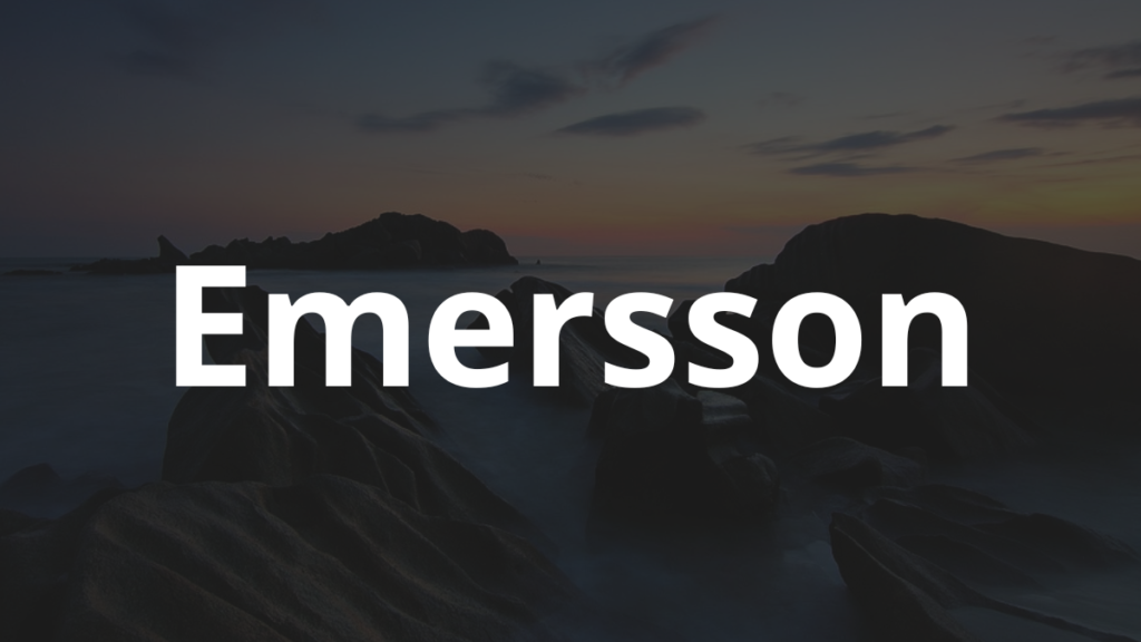Significado do nome Emersson