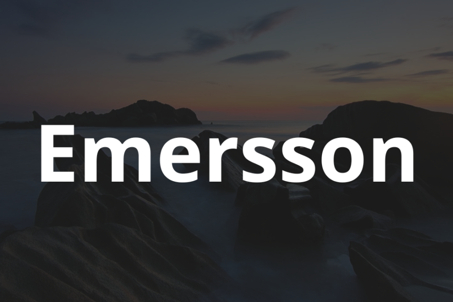Significado do nome Emersson