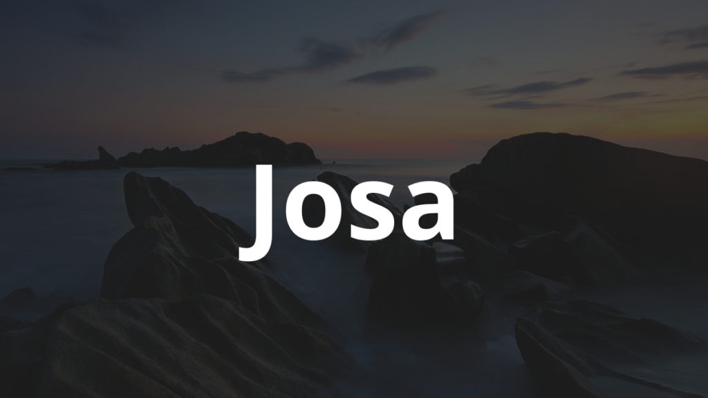 Significado do nome Josa