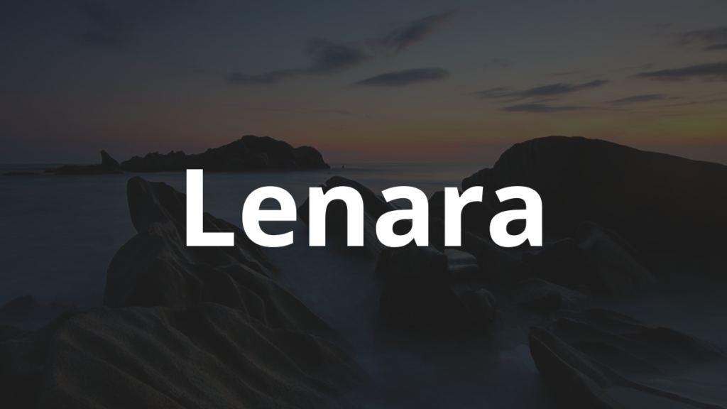 Significado do nome Lenara