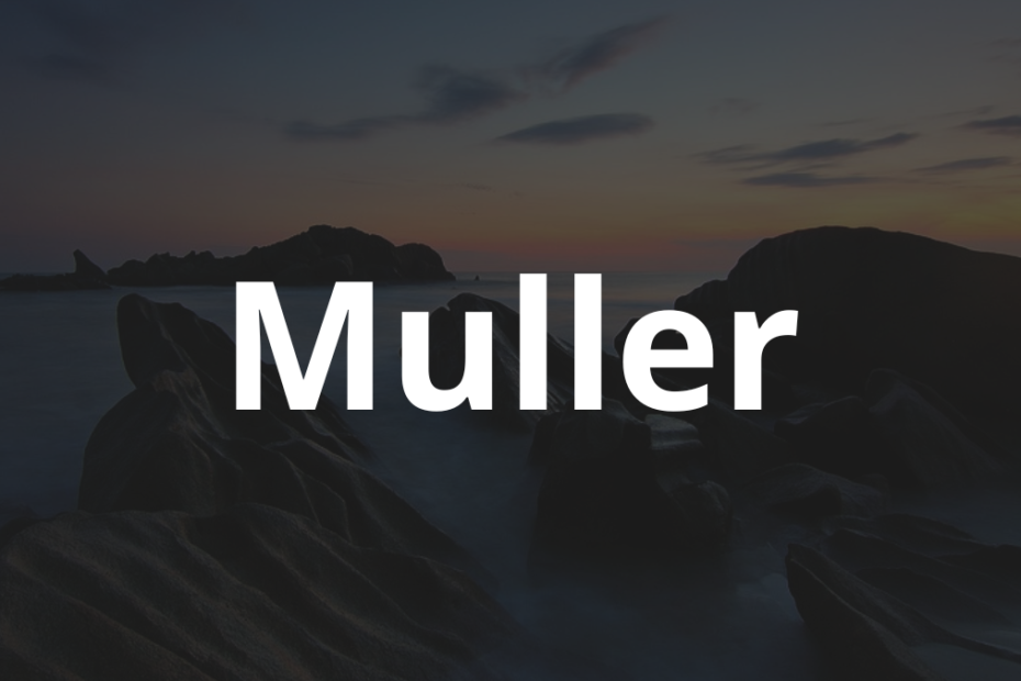 Significado do nome Muller