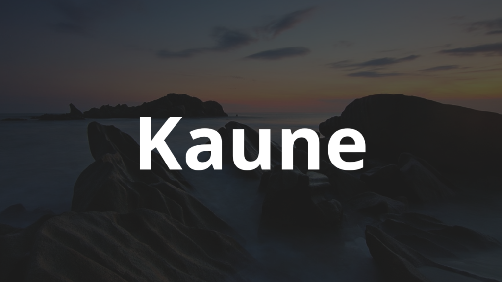 Significado do nome Kaune