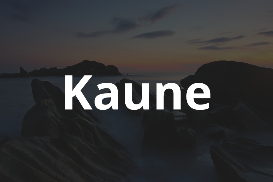 Significado do nome Kaune