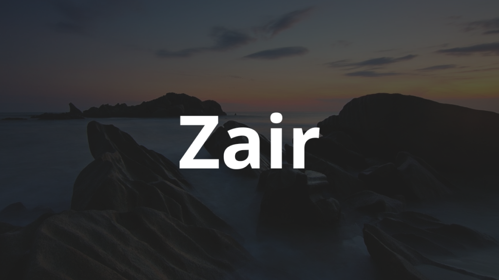Significado do nome Zair