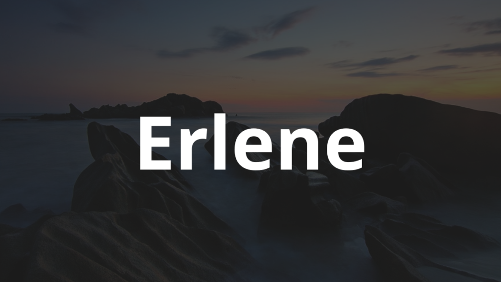 Significado do nome Erlene