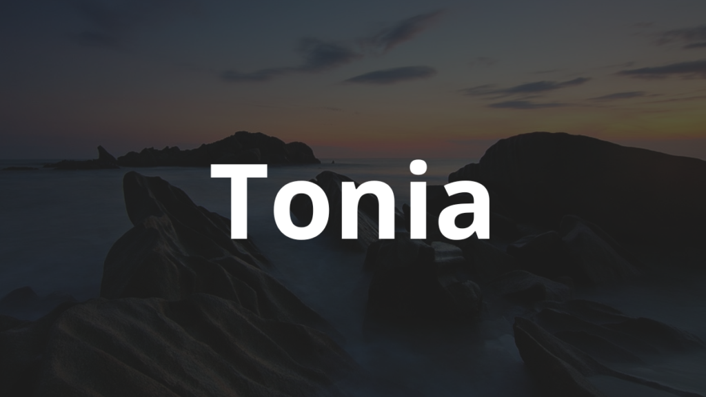 Significado do nome Tonia
