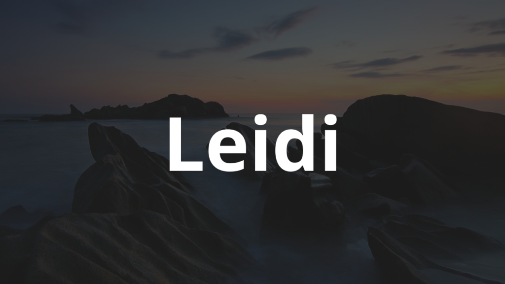 Significado do nome Leidi