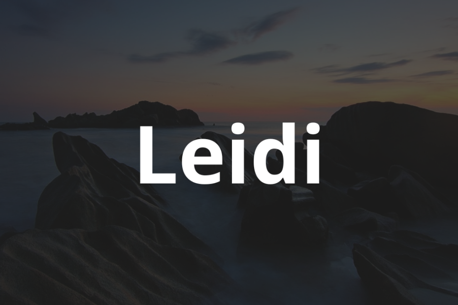 Significado do nome Leidi
