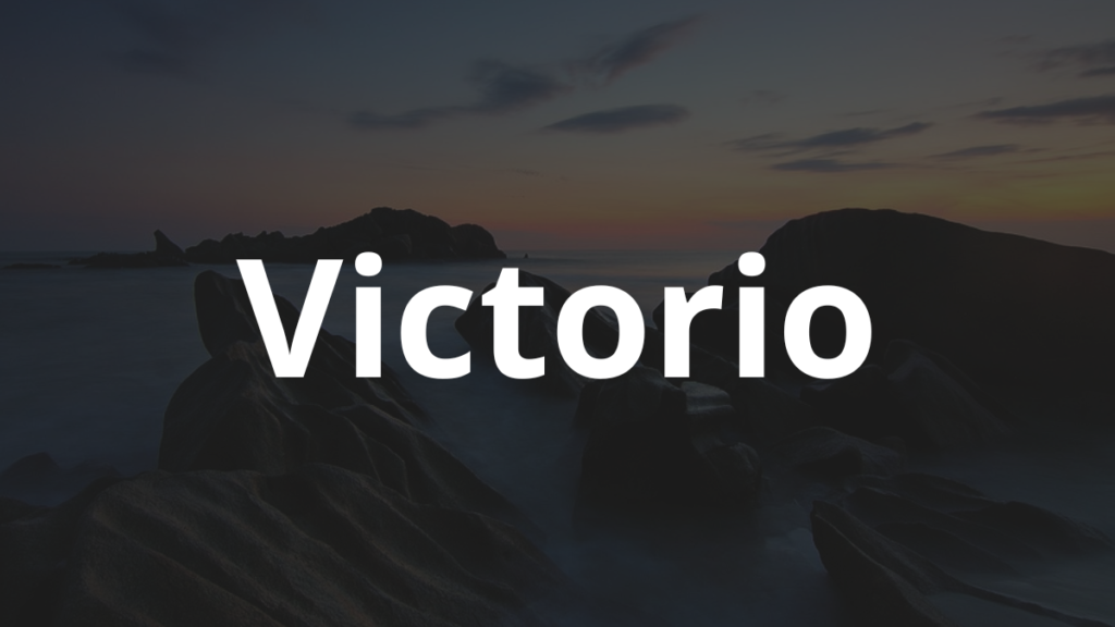 Significado do nome Victorio