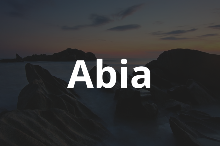 Significado do nome Abia