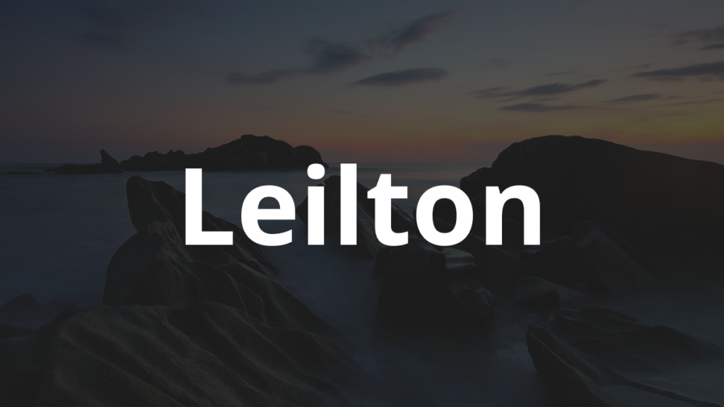 Significado do nome Leilton