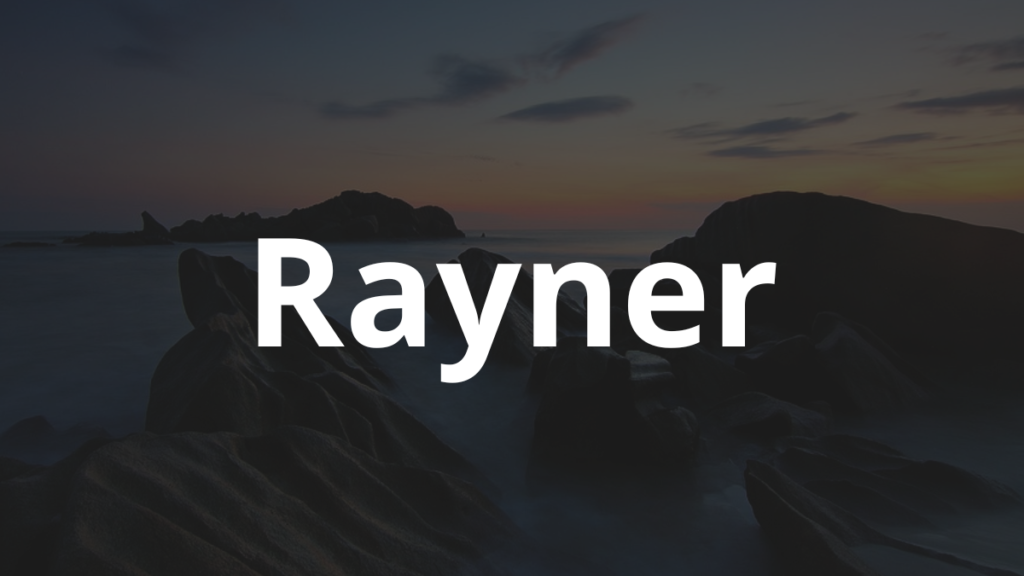 Significado do nome Rayner