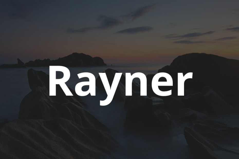 Significado do nome Rayner: História e origem! 1 Significado do nome Rayner