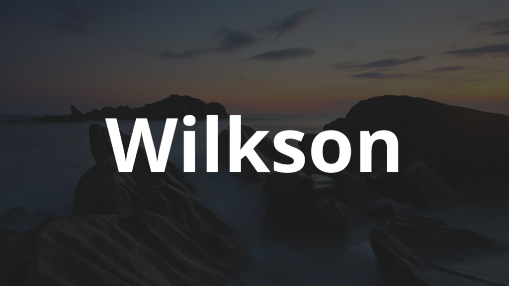 Significado do nome Wilkson