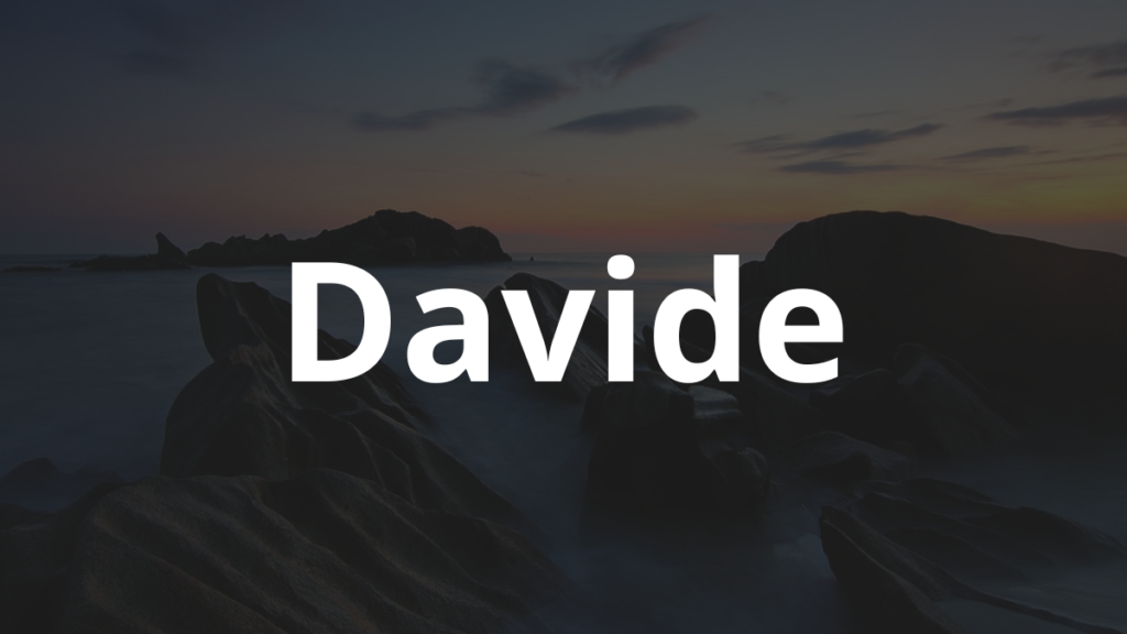 Significado do nome Davide