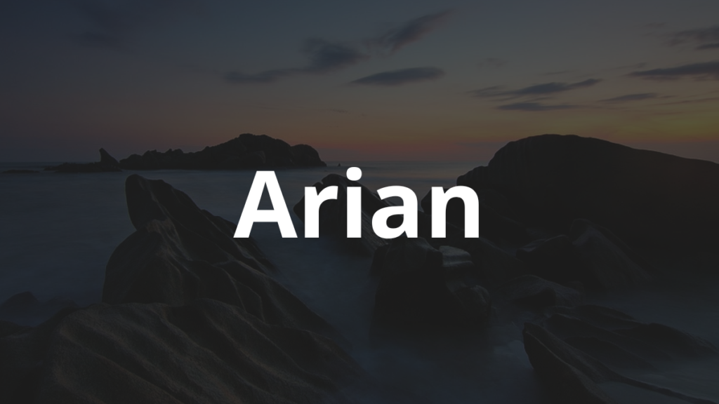 Significado do nome Arian