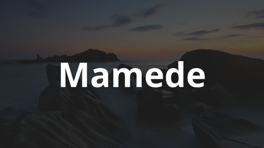 Significado do nome Mamede