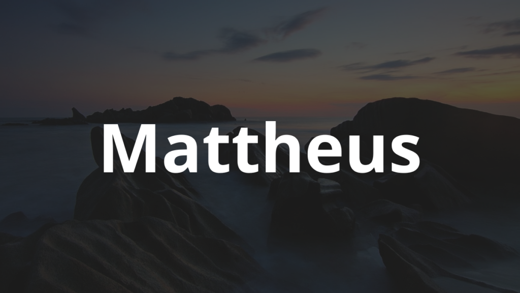 Significado do nome Mattheus