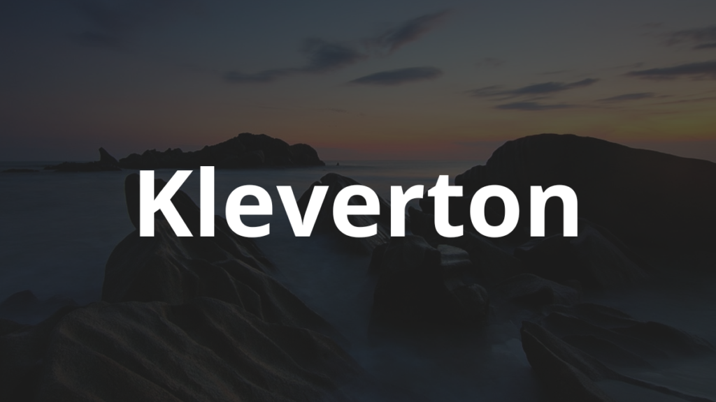 Significado do nome Kleverton