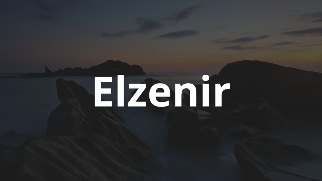 Significado do nome Elzenir