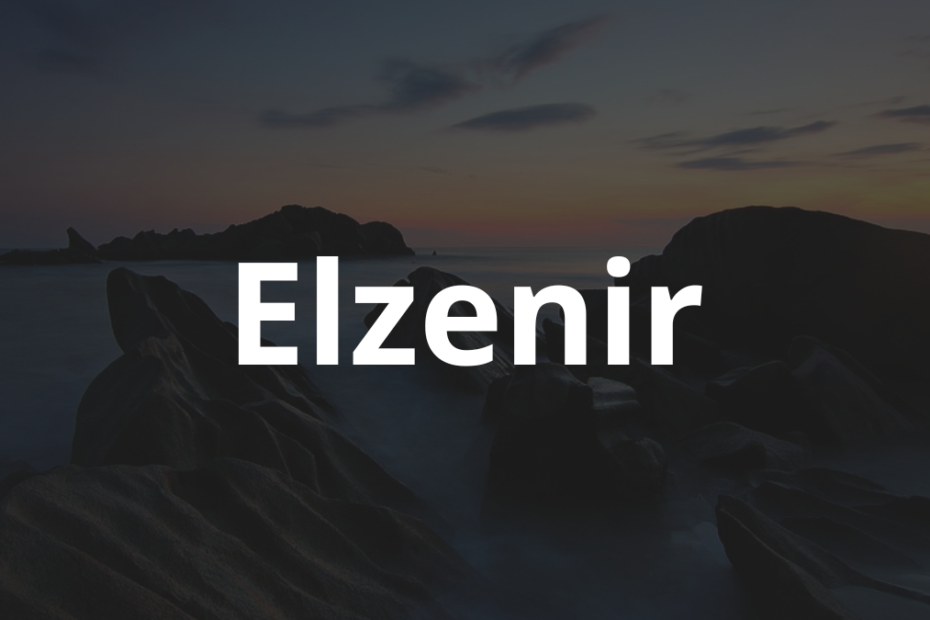 Significado do nome Elzenir