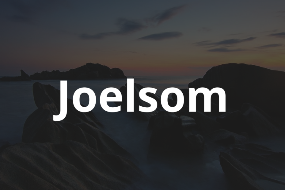Significado do nome Joelsom