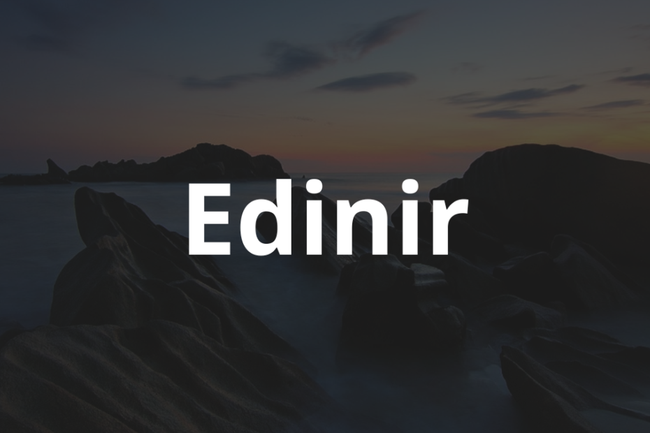 Significado do nome Edinir