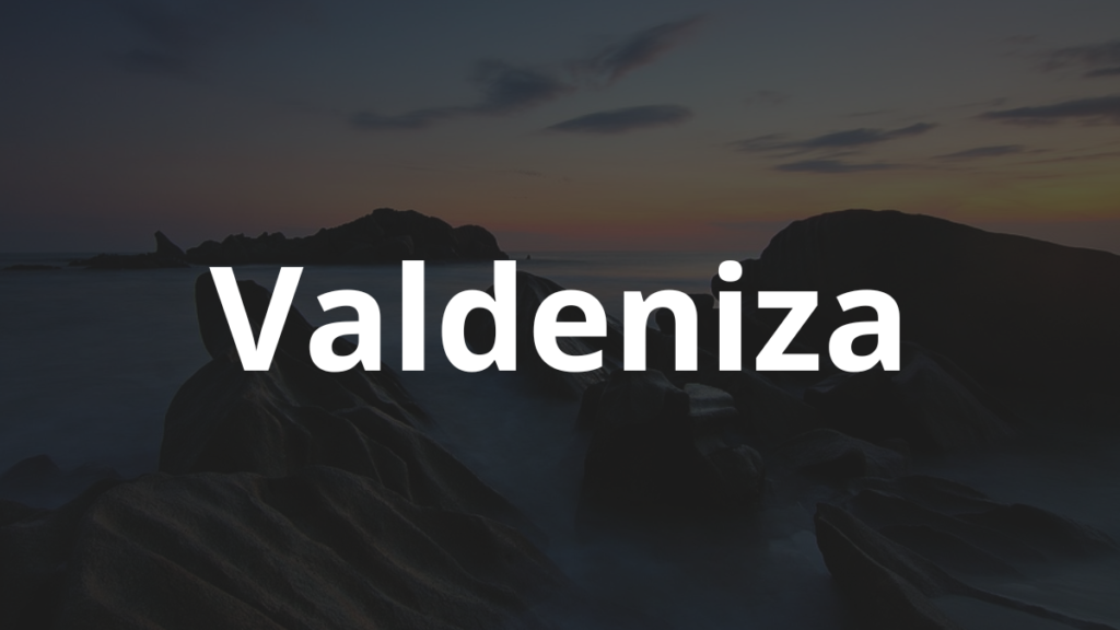Significado do nome Valdeniza
