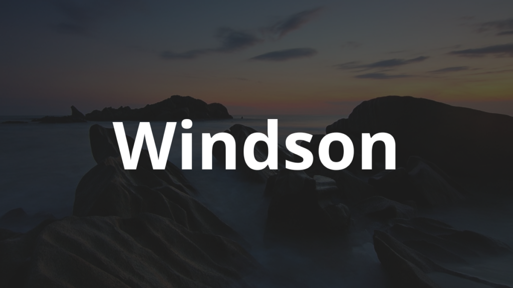 Significado do nome Windson