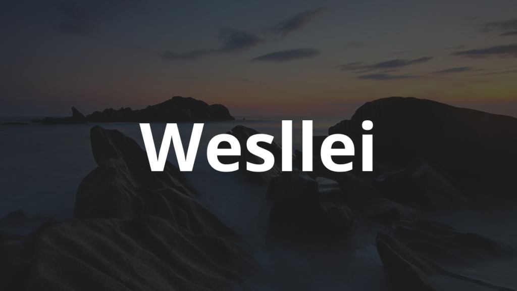 Significado do nome Wesllei