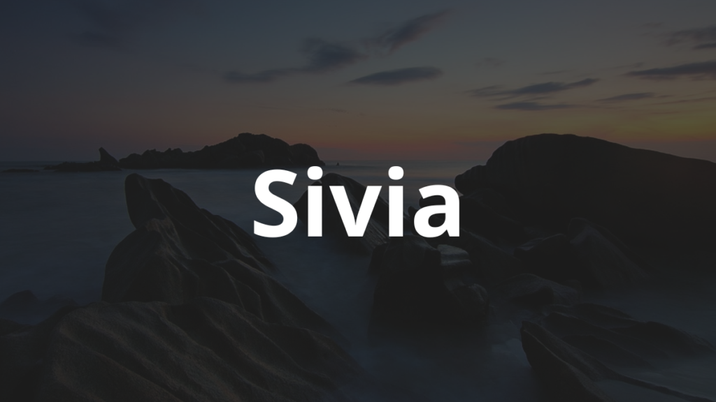 Significado do nome Sivia