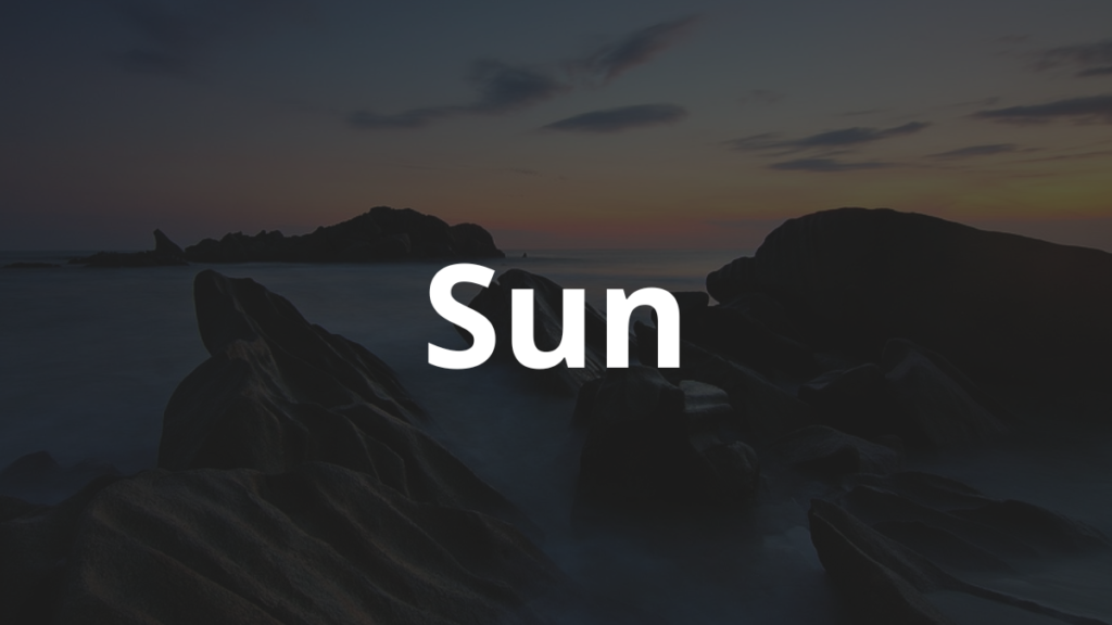 Significado do nome Sun