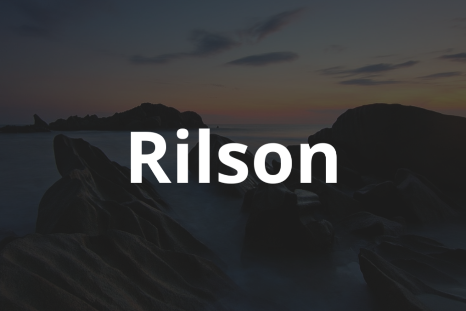 Significado do nome Rilson