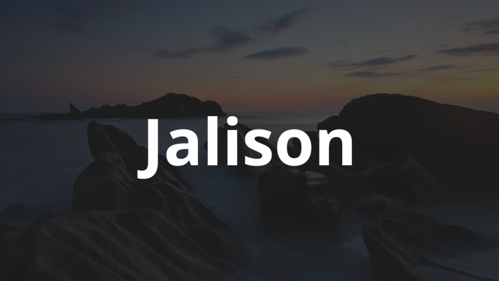 Significado do nome Jalison