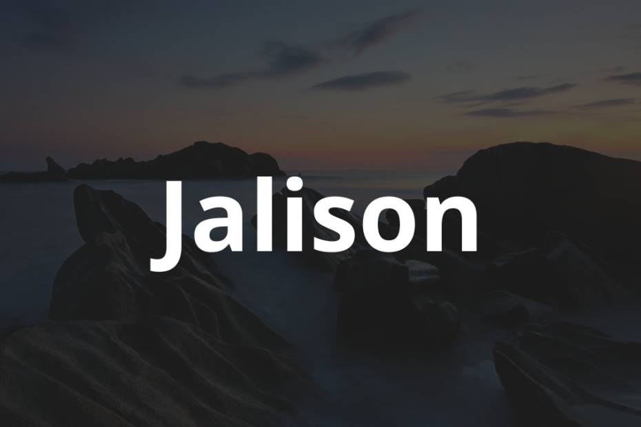 Significado do nome Jalison
