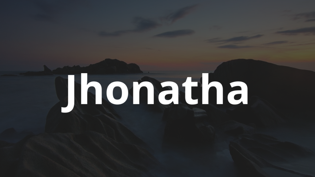 Significado do nome Jhonatha