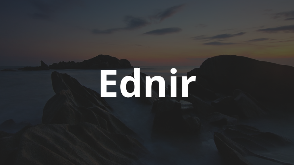 Significado do nome Ednir