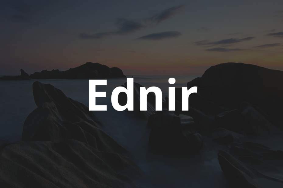 Significado do nome Ednir