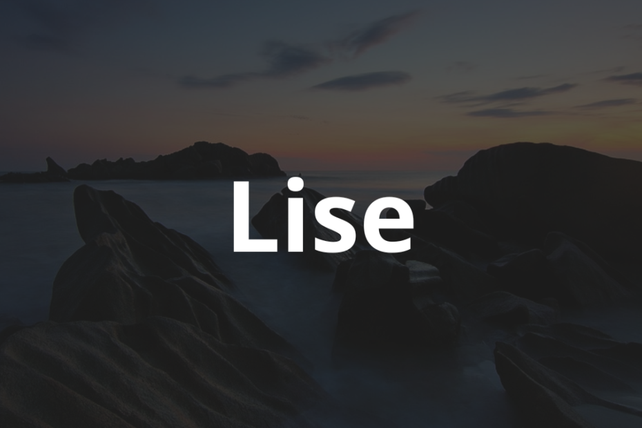 Significado do nome Lise
