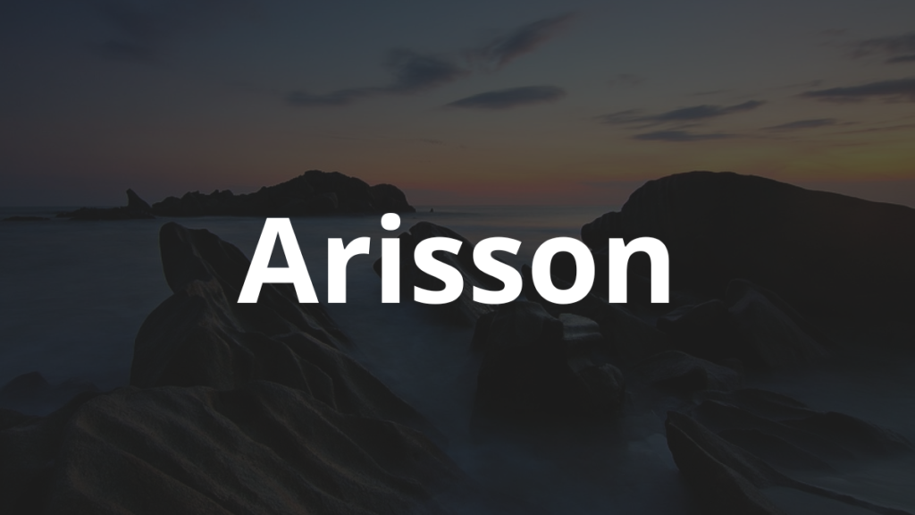 Significado do nome Arisson: História e origem! 1 Significado do nome Arisson