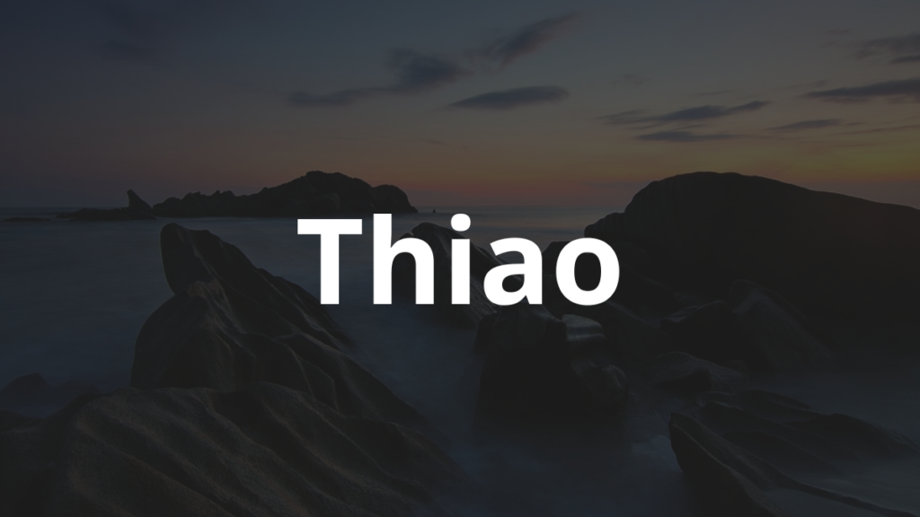 Significado do nome Thiao