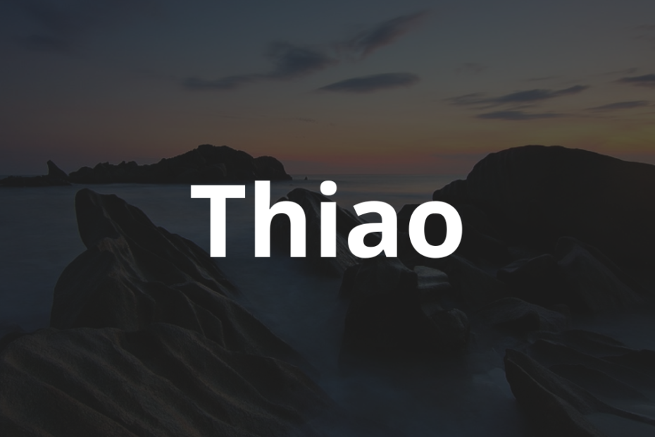 Significado do nome Thiao