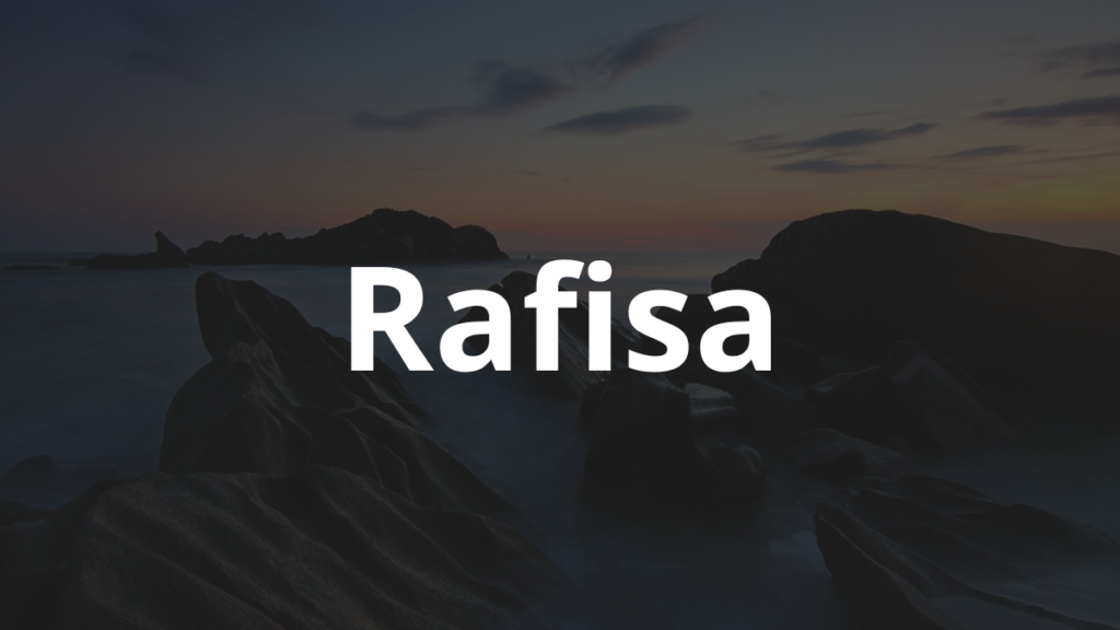 Significado do nome Rafisa