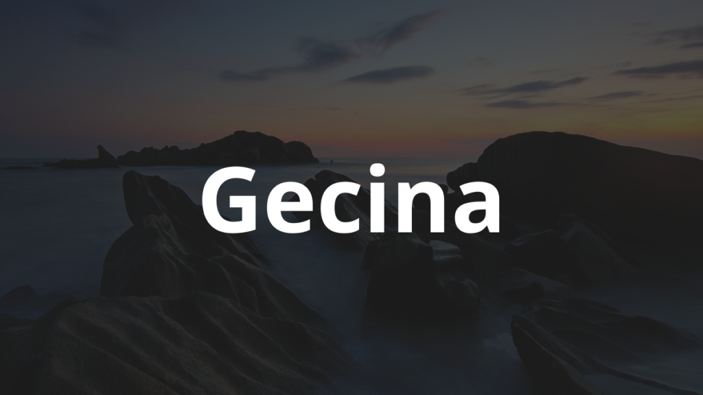 Significado do nome Gecina