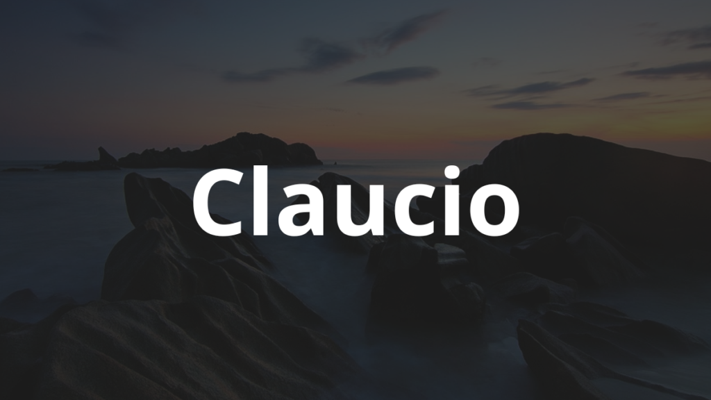 Significado do nome Claucio