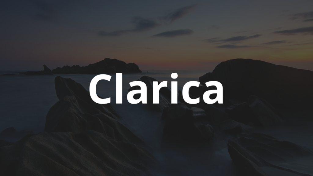 Significado do nome Clarica