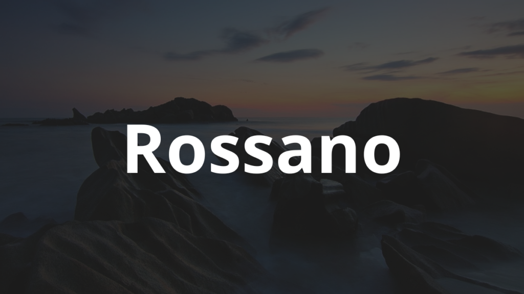 Significado do nome Rossano: História e origem! 1 Significado do nome Rossano
